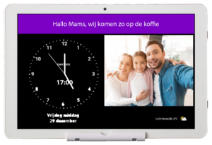 Bericht op een DayClock