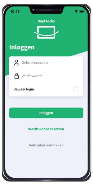 dayclocks inloggen