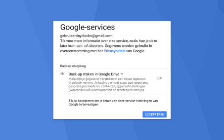 Google services toegang
