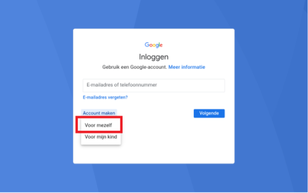 Google duo account aanmaken