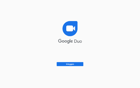 startscherm van Google Duo
